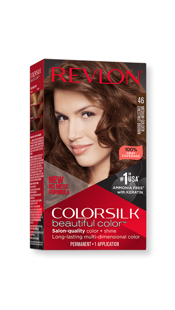 REVLON COLORSILK Beautiful Color Permanent Hair Color, Brown