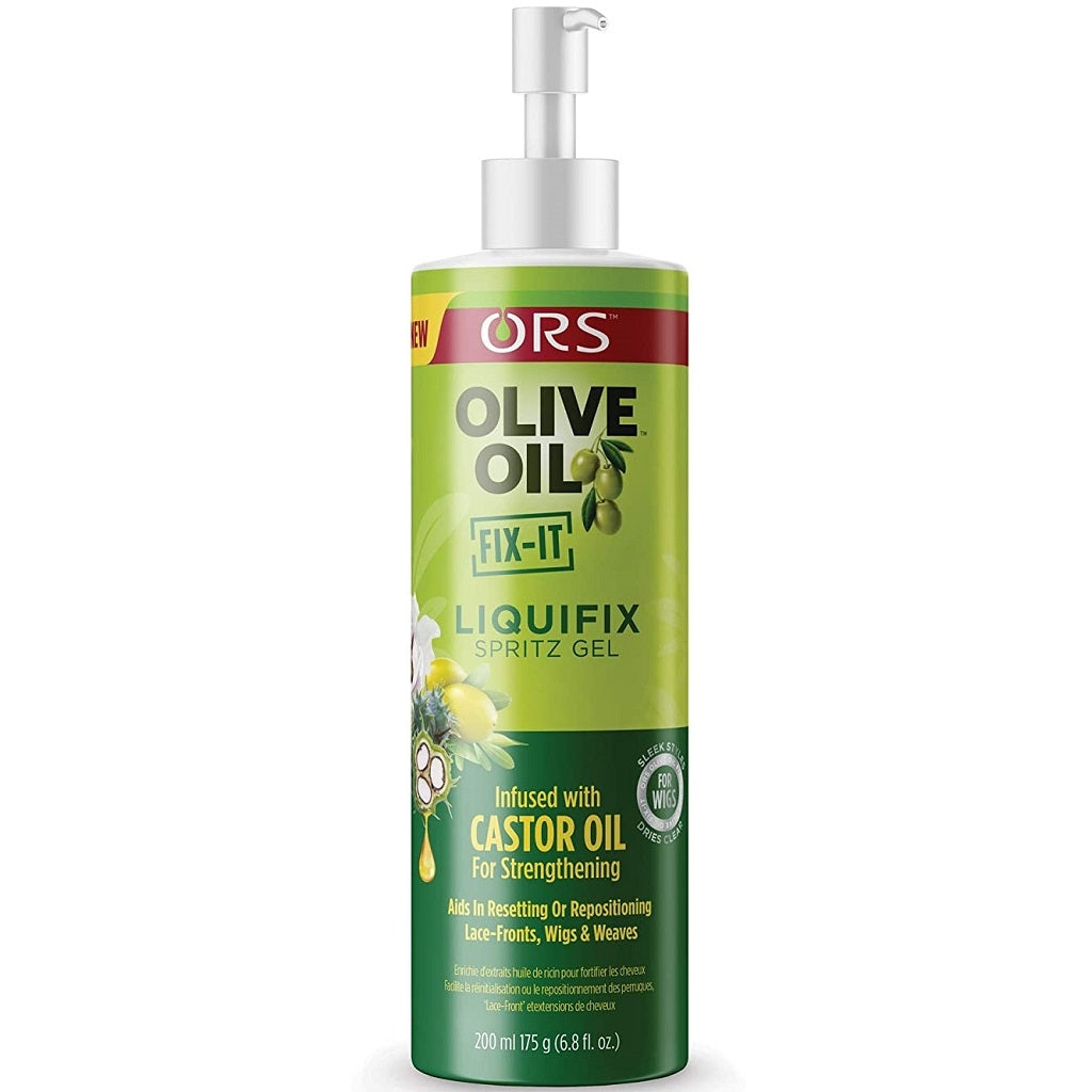 ORS Olive Oil FIX-IT Liquifix Spritz Gel Infused with Castor Oil 6.8 oz