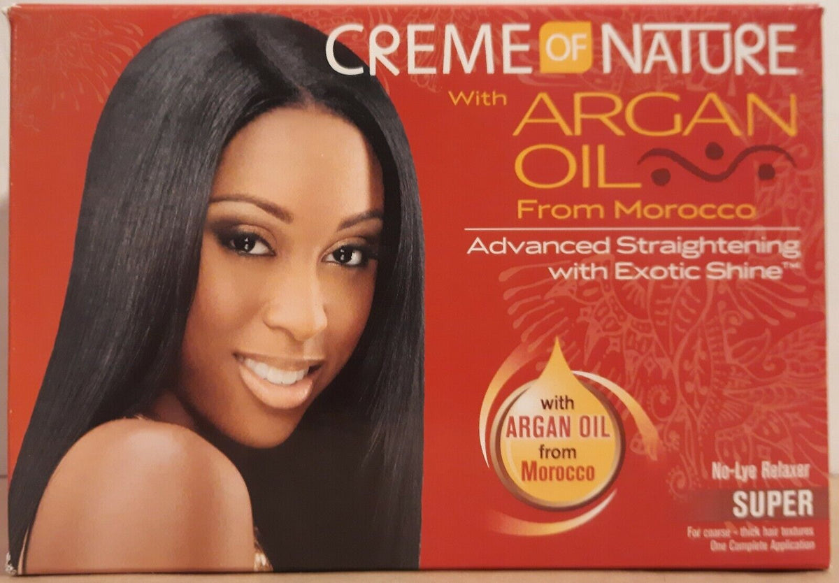 Creme of Nature with Argan Oil from Morocco No-Lye Relaxer kit Super - 1 Application