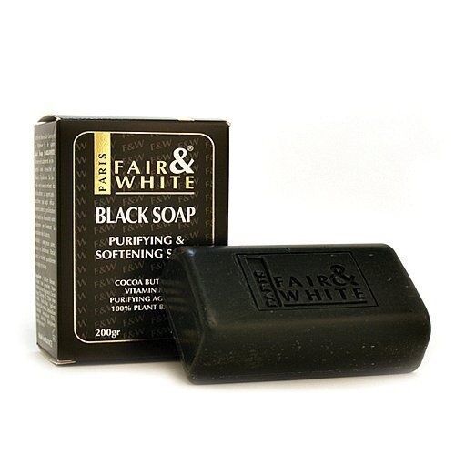 Fair & White Black Soap, Purifying & Softening , 7oz