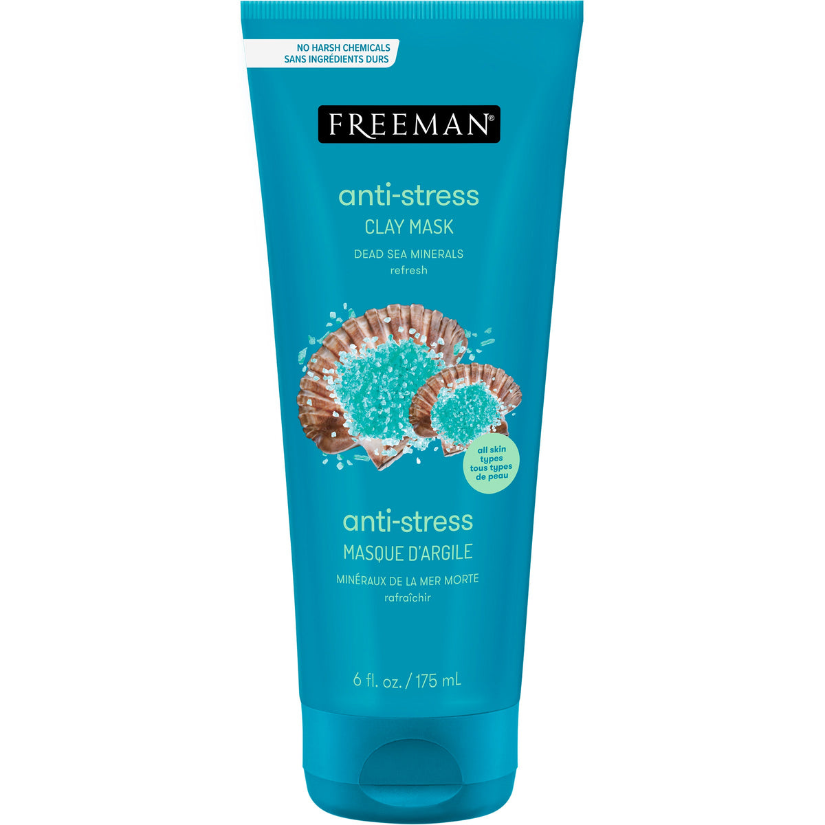 Freeman Anti-Stress Dead Sea Minerals Clay Mask 6 fl.oz.